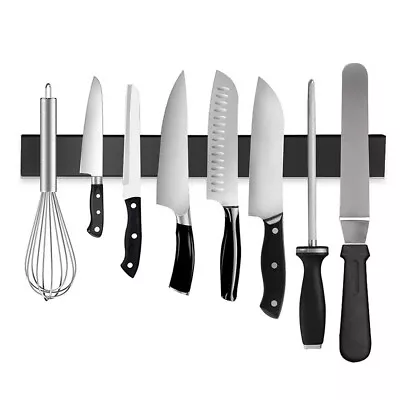 1/2X Stainless Steel Magnetic Knife Rack Holder Knives Shelf Magnet Kitchen 50cm • $21.99