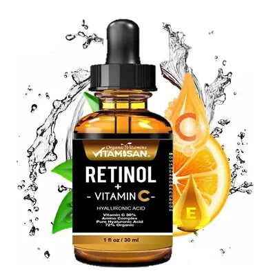 $10.85 • Buy Vitamin C Serum For Face With Hyaluronic Acid, Anti Aging Wrinkle Skin Care 1oz
