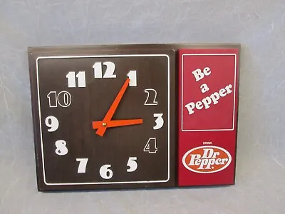 DR PEPPER BE A PEPPER Electric Wall Clock Soda Pop Advertising • $99.99
