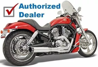 $934.95 • Buy Bassani Chrome Road Rage B1 II Power 2 Into 1 Exhaust Pipe System Harley V-Rod