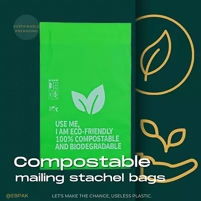 Compostable Poly Mailer 03 310mm X 405mm Biodegradable 3KG Courier Bag Satchel • $43.50