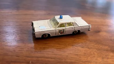 1960's Matchbox Lesney Diecast Series No. 55 Or 73 White Mercury Police Cruiser • $12