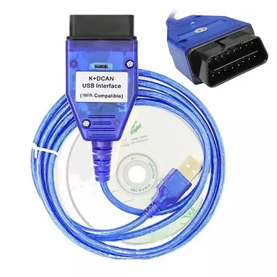 K+DCAN USB Interface Ediabas OBD2 K+CAN Diagnostic Scanner With Switch For Bmw • $23.39