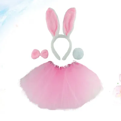 4 Pcs Rabbit Bunny Outfit Bunny Ear Headband Rabbit Dress Up Rabbit Ears Costume • £7.69