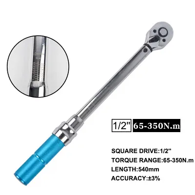 Bike Torque Wrench 1/2  Drive Tork Wrench Tools Motorcycle Cars 65-350 N.m • $108