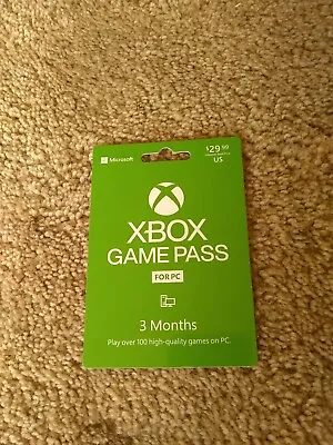Xbox Game Pass $30 Gift Card - FOR PC  • $29.99