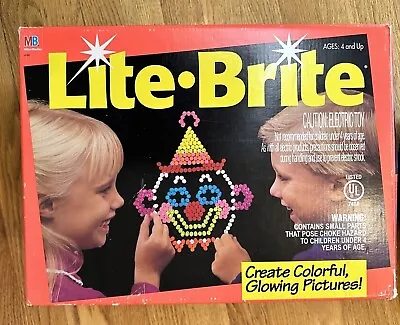 Vintage Hasbro Lite-Brite  W/ Pegs & Pictures In Original Box WORKS 1994 • $30