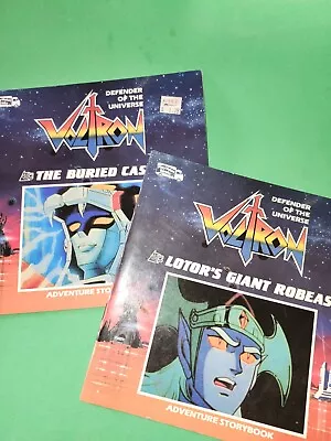 1984 Voltron Defender Of The Universe Adventure Storybook Lot Of 2 • $18