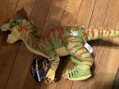NWT Jurassic World Park Dinosaur 14  Plush Toy Stuffed Animal 2018 Green Yellow • $14.99