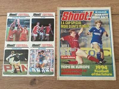 Shoot Magazine  25th February 1984 With Football Fact Card • £3.50