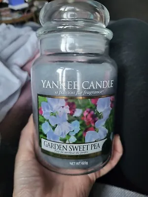 Yankee Candle Large Garden Sweet Pea Retired • £40