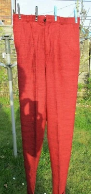 £15 • Buy Men's Trousers Pegs Rockabilly Red 28  Waist