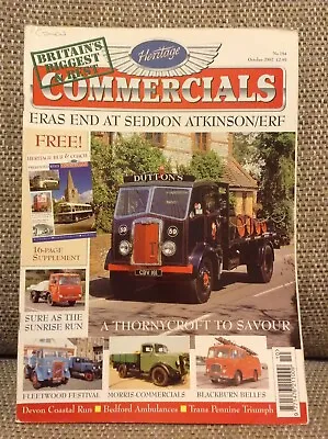 £5.99 • Buy Heritage Commercials Magazine October 2002 No.154