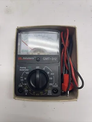 GB Instruments Analog Multimeter - GMT-312 - Black AA Battery Operated • $14.99