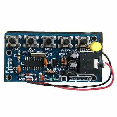 DIY Electronic Kits Wireless Stereo FM Radio Receiver Module PCB 76MHz-108MHz DC • £3.29