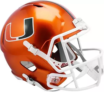 Miami Hurricanes Unsigned  FLASH Alternate Revolution  Replica Football Helmet • $184.99