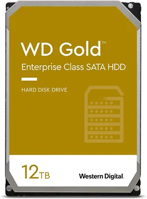 Western Digital 12TB WD Gold Enterprise Class Internal Hard Drive - 3.5' SATA 6G • $699