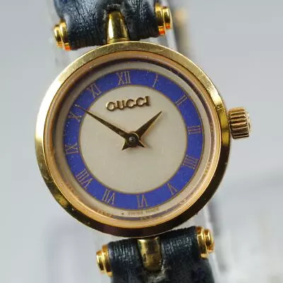 ◆Exc+5◆ Vintage Gucci 2000L Blue Women's Quartz Watch From JAPAN • $99.99