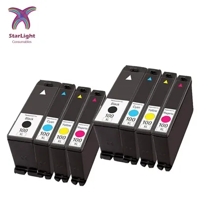 8 Ink Cartridge LM100 Compatible With Lexmark S815 S605 S505 205 S305 705 S602 • £14.99