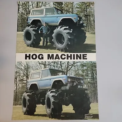 Vintage Hog Machine Monster Truck Poster Henagar Alabama Charles Flynn Rolled • $49.99