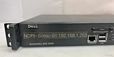 Dell SonicWall NSA 3600 1RK26-0A2 Network Security Appliance • $88.99