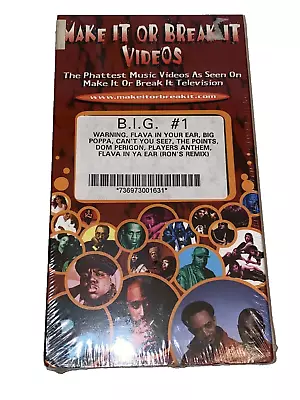 Notorious B.I.G. Make It Or Break It Videos - VHS Tape - Biggie Smalls NEW RARE • $23.95