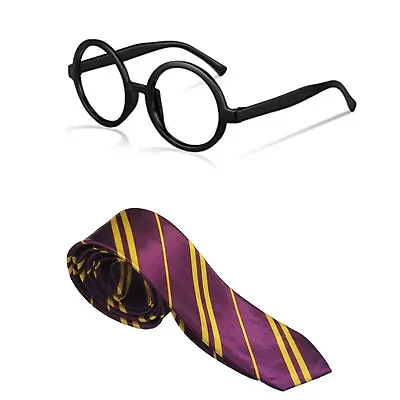 Wizard Costume Film Character World Book Week Day Tie Glasses Harry Fancy Dress • £5.85