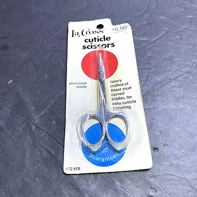 La Cross Nail Scissors Precision Curved Made Blades Crafted Steel #72 896 New • $7.45