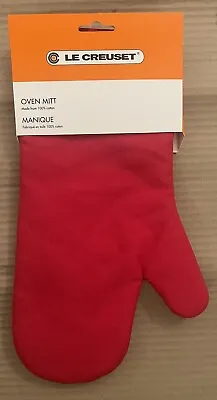 Le Creuset Oven 14” Mitt / Oven Glove Stain Resistant -Cherry Red (New) • £35