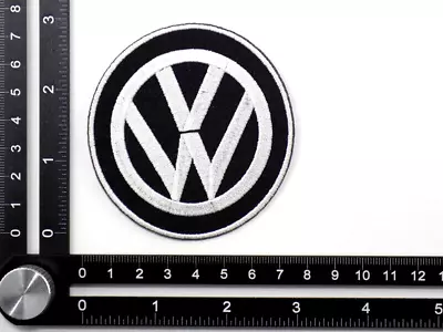 VW EMBROIDERED PATCH IRON/SEW ON ~3'' X 2-7/8  VOLKSWAGEN PASSAT TOUAREG JETTA • $5.99