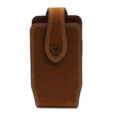 ARIAT Brown Leather Tapered Cell Phone Case • $45