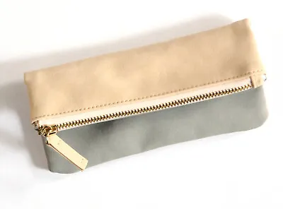 Sainsbury's Popover Pencil Case - Nubuck Effect - Zip And Magnetic Clasp • £4.99