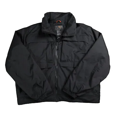 5.11 Tactical Tempest Duty Jacket Mens Size 2XL Black Waterproof Insulated • $144.99