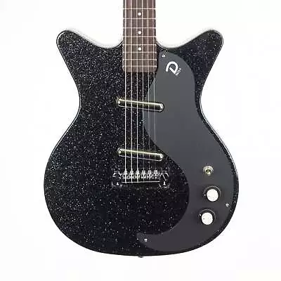 Danelectro Blackout 59 Black Metal Flake Ultralight Electric Guitar 6lbs 7oz. • $569