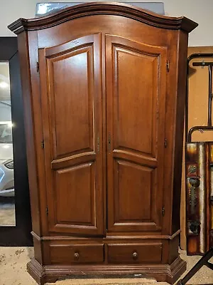 LARGE Antique Solid WoodWardrobe Closet Armoire • $50