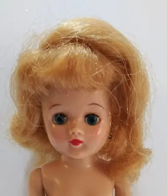 Vintage 1958 10  Vogue Jill Hard Plastic Doll Ginny's Teenage Sister Blond Nude • $32