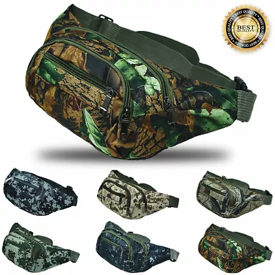 Fanny Pack Belt Waist Bag Military Camouflage Sports Pouch Hip Fishing Bumbag • $10.99