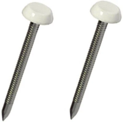 £4.95 • Buy PLASTIC HEADED STEEL NAILS & PINS,  PLASTOP, UPVC FASCIA CLADDING 65mm Or 40mm 