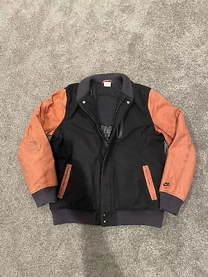 Vintage 90s NIKE AIR DESTROYER OG BOMBER WOOL FLIGHT JACKET Size Large • $90