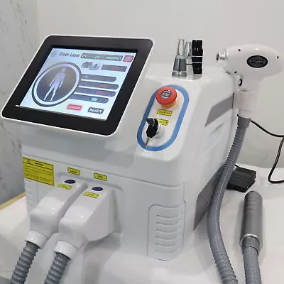 2IN1 1064 755 808nm Diode Laser Hair Removal Nd YAG Laser Tattoo Removal Machine • $1318