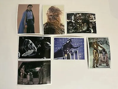 Lot Of 7 1980 Empire Strikes Back Topps 7  X 5  Photo Cards Star Wars Vintage • $8