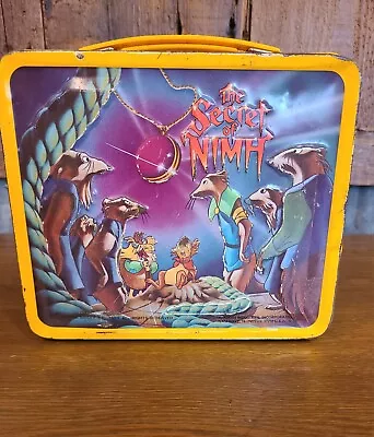 Vintage 42 Year Old 1982 Secret Of Nimh Metal Lunchbox  • $10