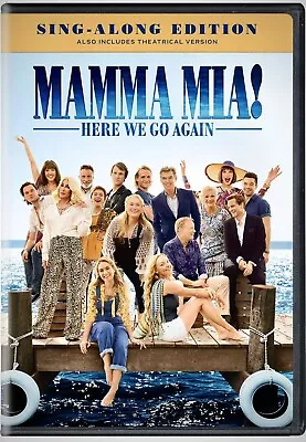 Mamma Mia! : Here We Go Again Sing-Along Edition DVD 2018 Cher Meryl Streep • $4.95
