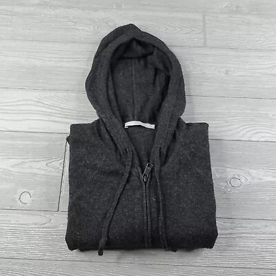 Vince Full Zip Hoodie Wool Cashmere Sweatshirt Gray Soft Warm Men's M Medium • $99.95