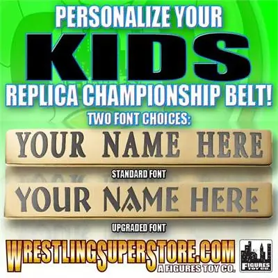 Personalized Nameplate For WWE Kid Size Replica Championship Belts • $76.92