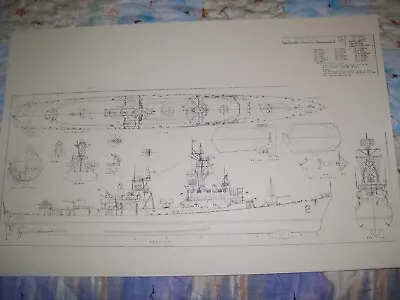 Missile  Destroyer C F ADAMS       Ship  Model Boat Plans • $9.59