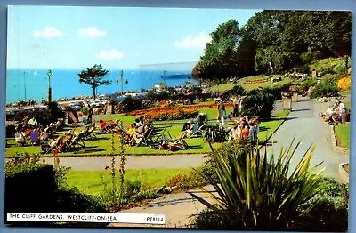 Postcard Cliff Gardens Westcliff On Sea Essex Nr Leigh Hadleigh Southend Canvey • £0.99