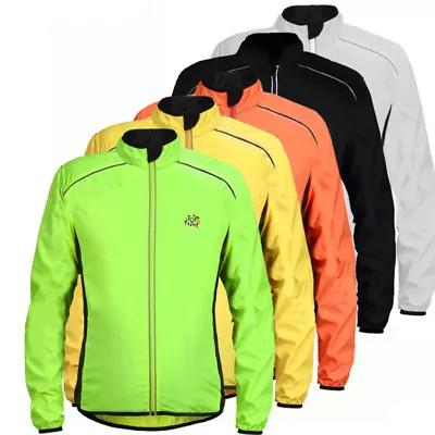 Running Rain Jacket Waterproof Windbreaker Windproof Lightweight Cycling Jacket • $19.99
