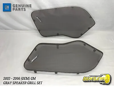 2003 - 2006 Tahoe Silverado Sierra Front Door Panel Speaker Grill Set Gray Bose • $62.95