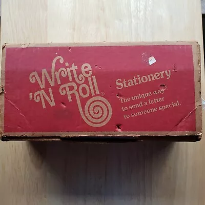 Vintage 1974 Write N Roll Stationary Letter Writing Kit Message In A Tube Rare  • $28.54